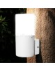 Applique da esterno attacco E27 cilindro bianco nero lampada segnapasso luce sopra o sotto
