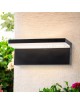 Applique led per esterno 10W inclinato luce laterale nero bianco lampada segnapasso moderno da giardino