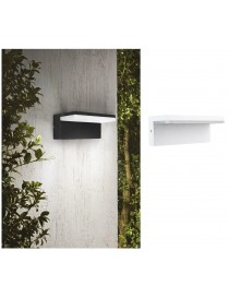 Applique led per esterno 10W inclinato luce laterale nero bianco lampada segnapasso moderno da giardino