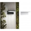 Applique led per esterno 10W inclinato luce laterale nero bianco lampada segnapasso moderno da giardino