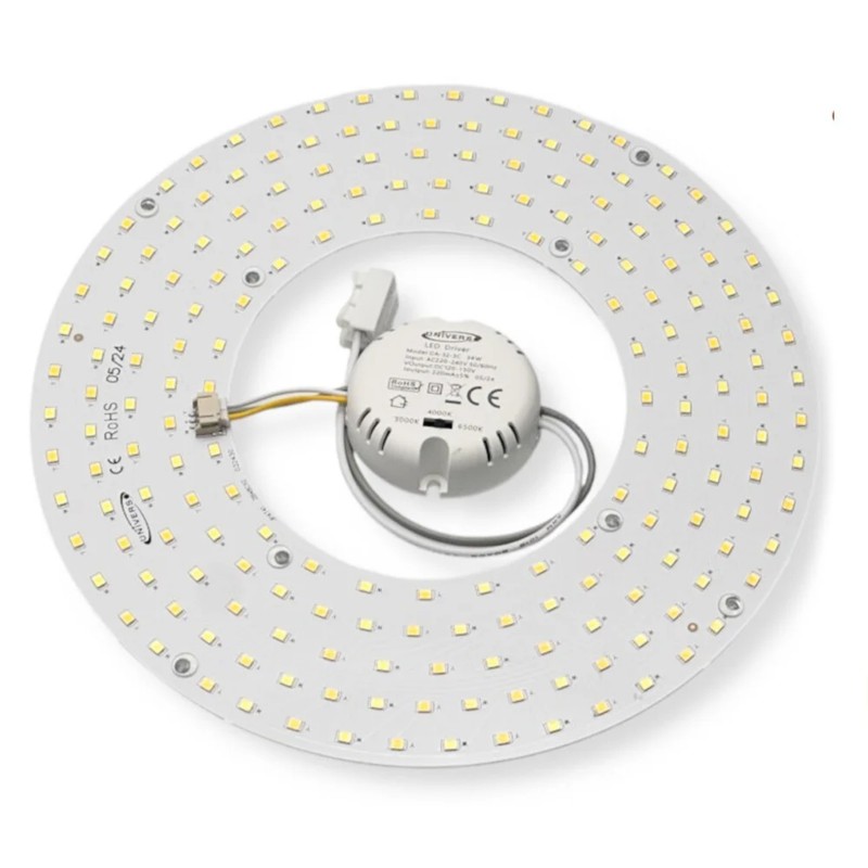 Circolina LED 34W Ø 23cm ricambio per plafoniera anello rotondo lampada a basso consumo per soffitto cucina bagno