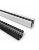 Binario trifase elettrico per faro faretti led pista guida track bianco nero 2 metri 220 V