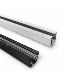 Binario trifase elettrico per faro faretti led pista guida track bianco nero 2 metri 220 V