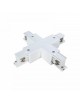 Connettore a X per collegare unire binario trifase bianco nero giunto croce faro faretti led
