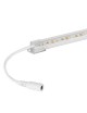 Striscia 144 LED rigida barra copertura trasparente profilo alluminio 1 mt 12V bianco caldo naturale