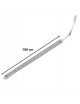 Striscia 144 LED rigida barra copertura trasparente profilo alluminio 1 mt 12V bianco caldo naturale