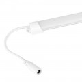 Striscia 144 LED barra rigida sottopensile copertura opaco profilo alluminio 1 mt 12V bianco caldo naturale