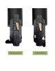 Faretto con attacco GU10 per binario trifase orientabile nero faro proiettore lampadina led
