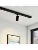 Faretto con attacco GU10 per binario trifase orientabile nero faro proiettore lampadina led