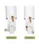 Faretto con attacco GU10 per binario trifase orientabile bianco faro proiettore lampadina led