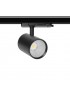 Faretto led per binario trifase 30W orientabile nero faro proiettore lampada