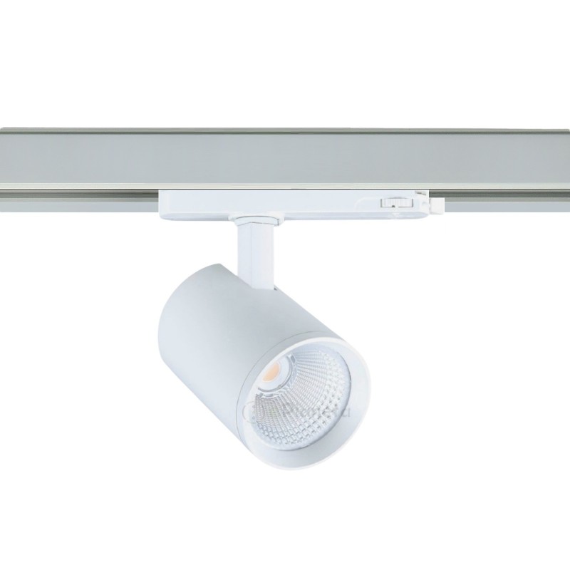 Faretto led per binario trifase 30W orientabile nero faro proiettore lampada