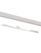 Faretto proiettore a barra lineare led 40W bianco per binario trifase 3 in 1 luce calda naturale bianca copertura opaca