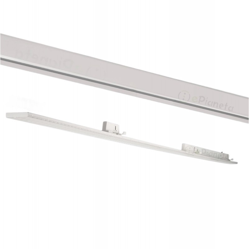 Faretto proiettore a barra lineare led 40W bianco per binario trifase 3 in 1 luce calda naturale bianca copertura opaca