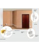 Impianto elettrico da parete su canalina facile installazione presa bipasso schuko interruttore pulsante deviatore bianco ovale