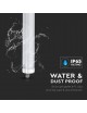 Plafoniera led 36w 120 cm lampada lineare soffitto impermeabile da esterno tenuta stagna luce integrato bianca naturale