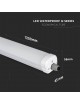 Plafoniera led 36w 120 cm lampada lineare soffitto impermeabile da esterno tenuta stagna luce integrato bianca naturale