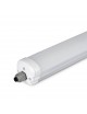 Plafoniera led 36w 120 cm lampada lineare soffitto impermeabile da esterno tenuta stagna luce integrato bianca naturale