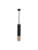 Lampadario a sospensione cilindro attacco GU10 nero oro lampada design moderno 30 cm sospeso
