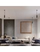 Lampadario a sospensione cilindro attacco GU10 nero oro lampada design moderno 20 cm sospeso