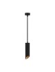 Lampadario a sospensione cilindro attacco GU10 nero oro lampada design moderno 20 cm sospeso
