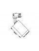 Faretto con attacco GU10 per binario trifase orientabile bianco faro proiettore lampadina led