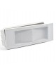 Lampada di Emergenza LED 5W plafoniera bianca da incasso o parete 220V anti black out luce di sicurezza per scale corridoi