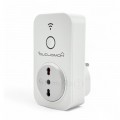 Presa bipasso intelligente smart Wi-Fi compatibile con Alexa Google Home adattatore controllo a distanza energia timer