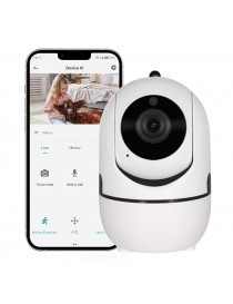 Telecamera WiFi Smart Videosorveglianza IP direzionabile Rilevamento Movimento Audio controllo remoto con Android IOS