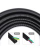 Tubo corrugato nero diametro da 16 20 25 32 mm pieghevole autoestinguente flessibile per impianti cavi elettrici