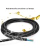 50mt bobina Tubo corrugato nero diametro 20 25 mm pieghevole autoestinguente flessibile per impianti cavi elettric