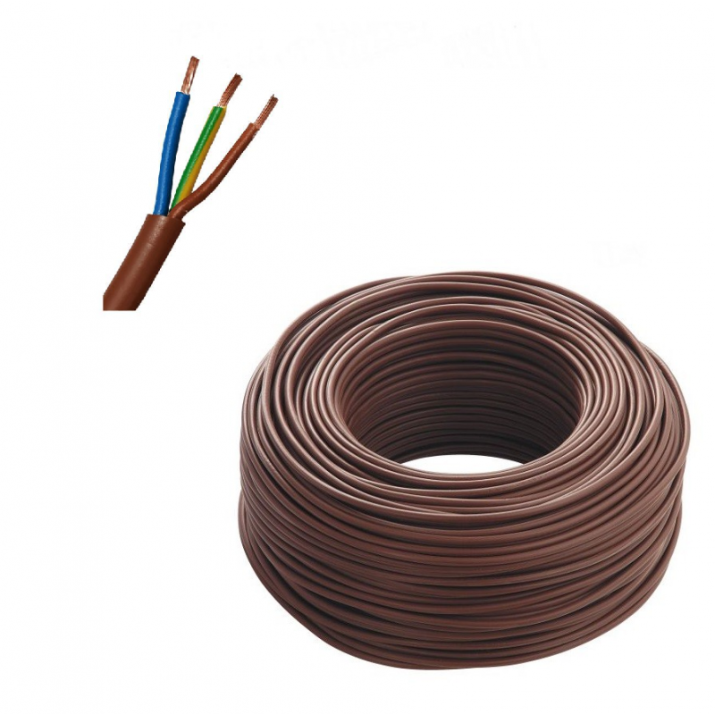100mt Cavo Elettrico FS18OR18 2X1 mm² - Tensione Nominale 300/500V - Conduttori in Rame Puro, Isolamento LSZH, Conforme CPR