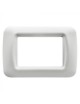 Supporto e Placca bianco 3 posti con Frutti bianco compatibile con Gewiss system