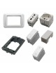 Supporto e Placca bianco 3 posti con Frutti bianco compatibile con Gewiss system