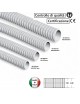 Guaina spiralata Ø 16 20 25 mm tubo flessibile grigio in PVC bobina 30 mt per impianti cavi elettrici