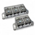 Partitore Sdoppiatore TV SAT 2 4 Vie con Passaggio Corrente Continua CC Splitter Segnale Antenna e Decoder