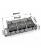 Partitore Sdoppiatore TV SAT 2 4 Vie con Passaggio Corrente Continua CC Splitter Segnale Antenna e Decoder