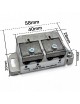 Partitore Sdoppiatore TV SAT 2 4 Vie con Passaggio Corrente Continua CC Splitter Segnale Antenna e Decoder