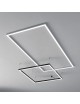 Plafoniera led lineare 40W 120cm collegabile modulabile lampada da soffitto nero luce bianca naturale per ufficio casa