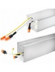 Plafoniera led lineare 40W 120cm collegabile modulabile lampada da soffitto bianco luce bianca naturale per ufficio casa