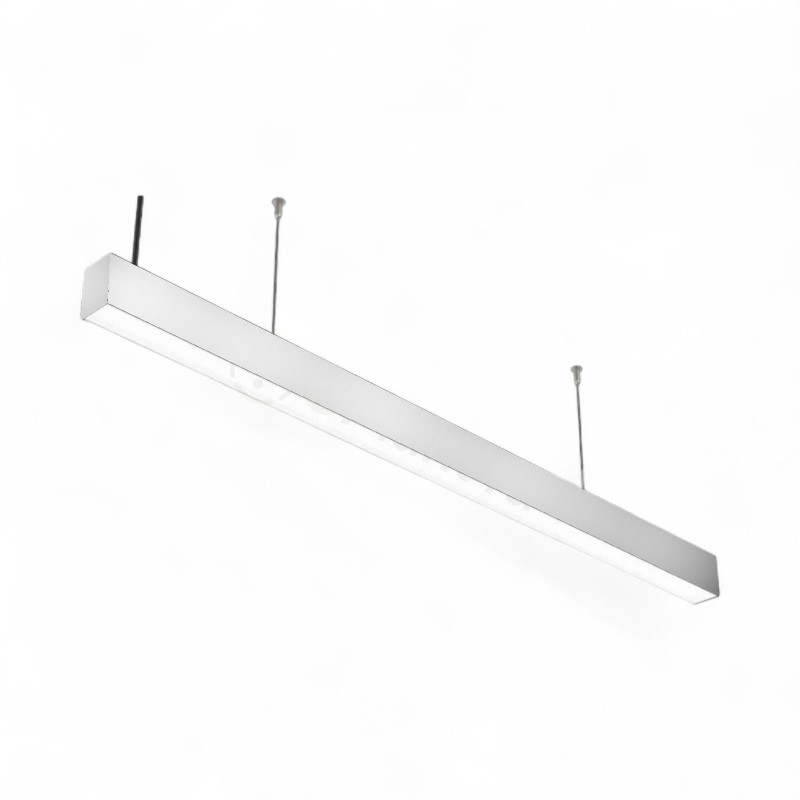 Plafoniera led lineare 40W 120cm collegabile modulabile lampada da soffitto bianco luce bianca naturale per ufficio casa