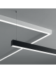 Plafoniera led lineare 40W 120cm collegabile modulabile lampada da soffitto bianco luce bianca naturale per ufficio casa