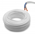 100mt Cavo bianco piattina 2x1,00 elettrodomestico H03VVH2-F