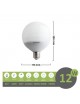 X10 Lampadina led E27 globo G95 12W attacco grande luce bianca naturale calda basso consumo