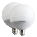 2PZ Lampadina led E27 globo G95 12W attacco grande luce bianca naturale calda basso consumo
