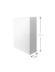 Plafoniera led 32w quadrata bianco design moderno pannello lampada da soffitto luce fredda naturale