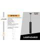 Cilindro pendente sospensione lampadario faretto gu10 bianco nero 15 30cm