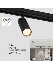 Faretto per binario magnetico 48v 15w CCT