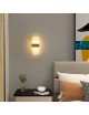 Applique da Parete LED 10W Oro Rettangolare Lampada da Muro Moderna per Interni Luce Calda Naturale Fredda