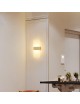 Applique da Parete LED 10W Oro Rettangolare Lampada da Muro Moderna per Interni Luce Calda Naturale Fredda
